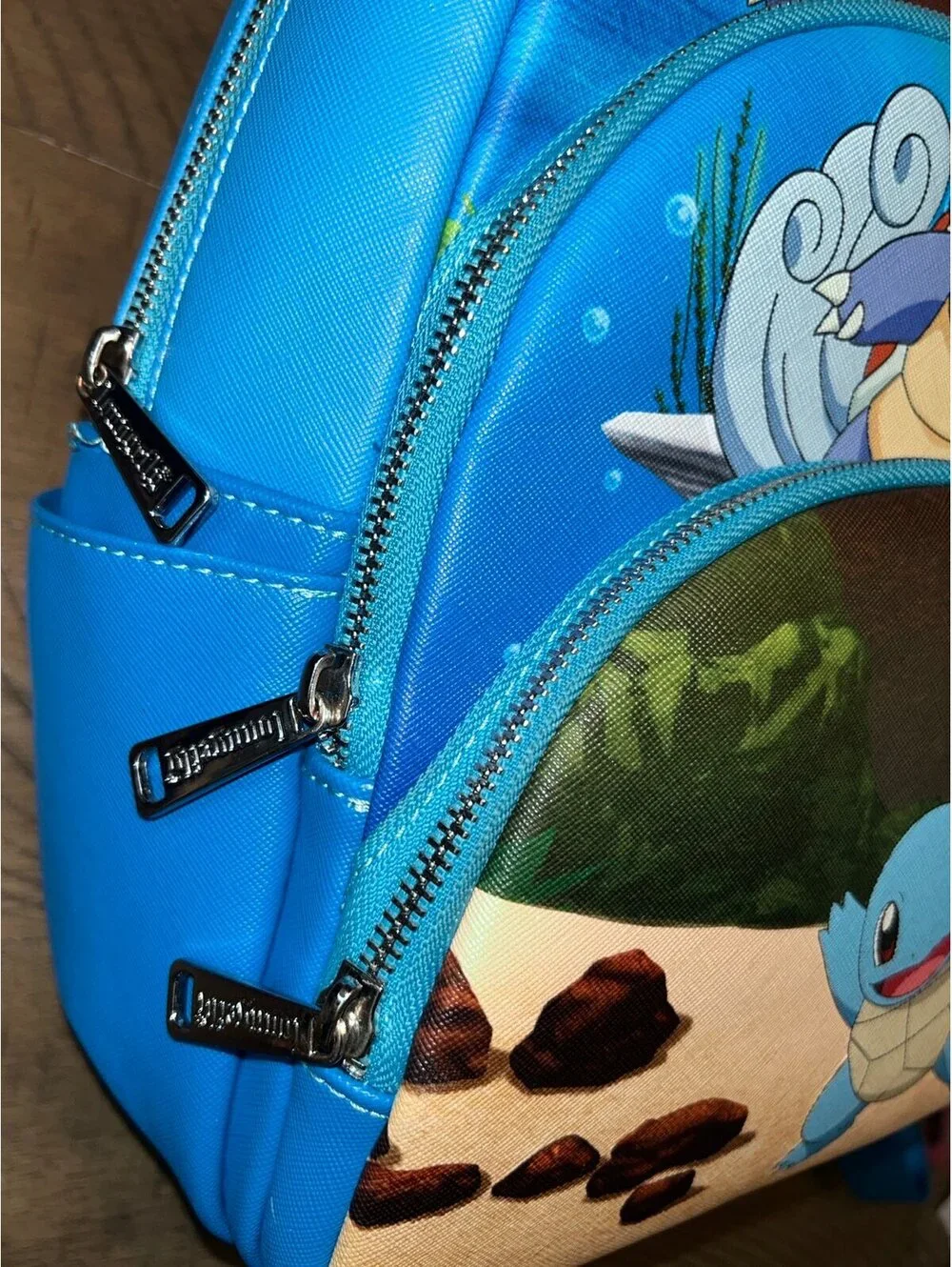 Pokemon Squirtle Wartortle Blastoise Mini Backpack Loungefly Blue Bag
